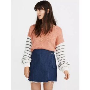 NWOT Madewell Denim Wrap Skirt